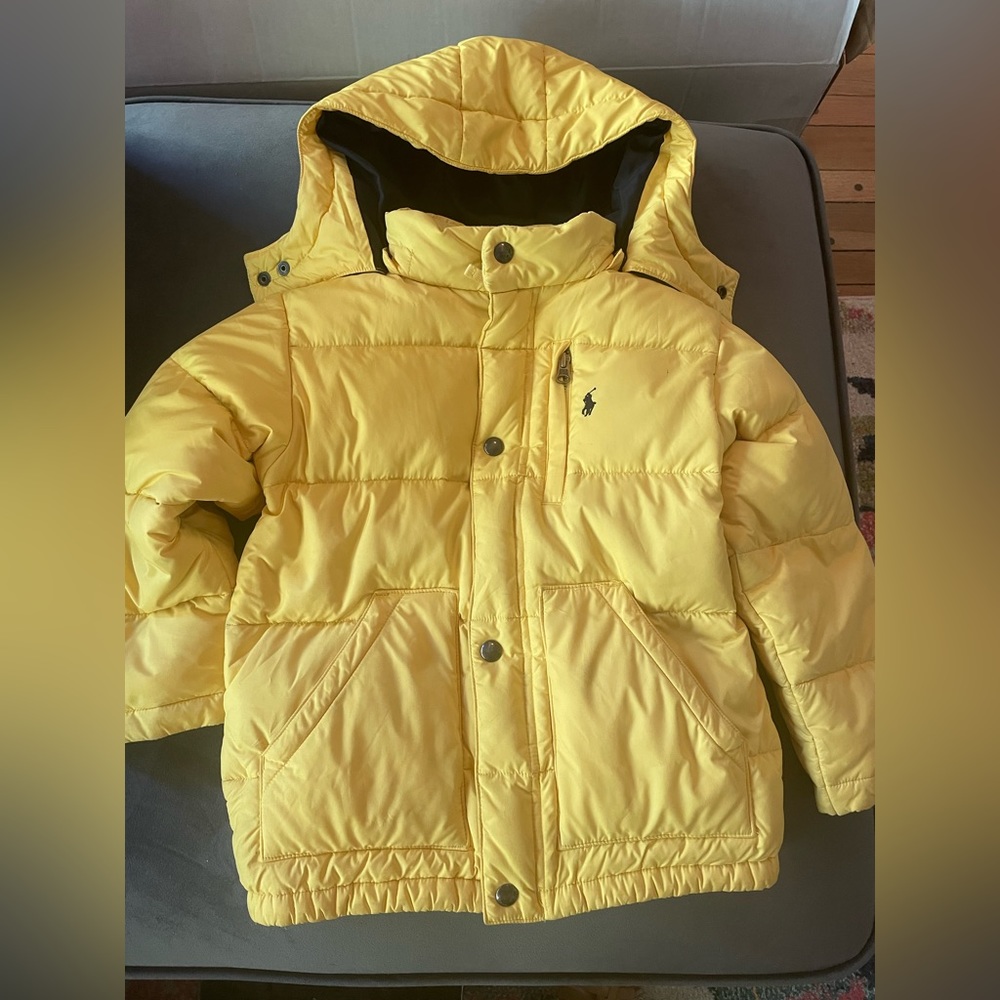Boys polo goose down puffer jacket